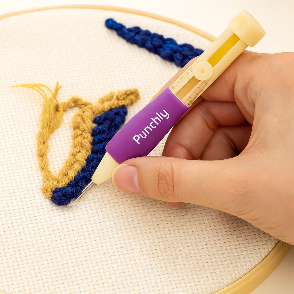 Punchly™ – Complete Punch Needle Embroidery Kit